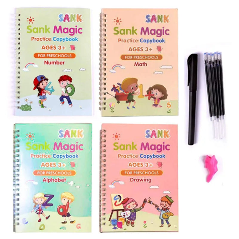 Kids How to Write Books with Magic Pen-Reuseable (English)